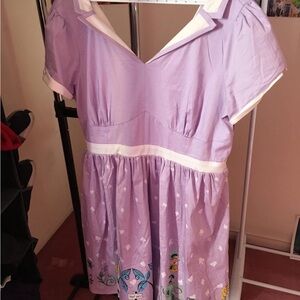 Purple retro Alice in wonderland dress